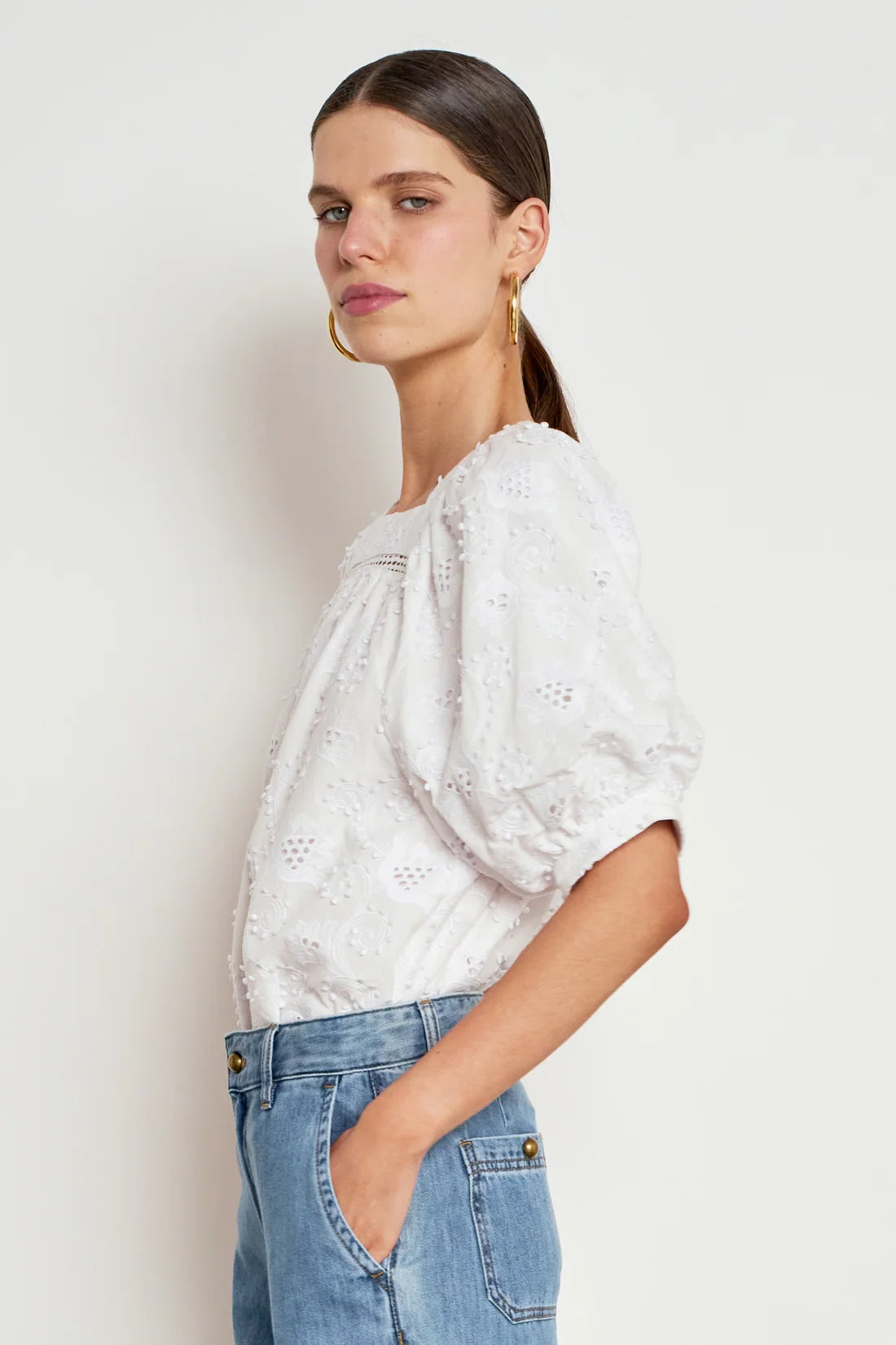Grace Top - Porcelain