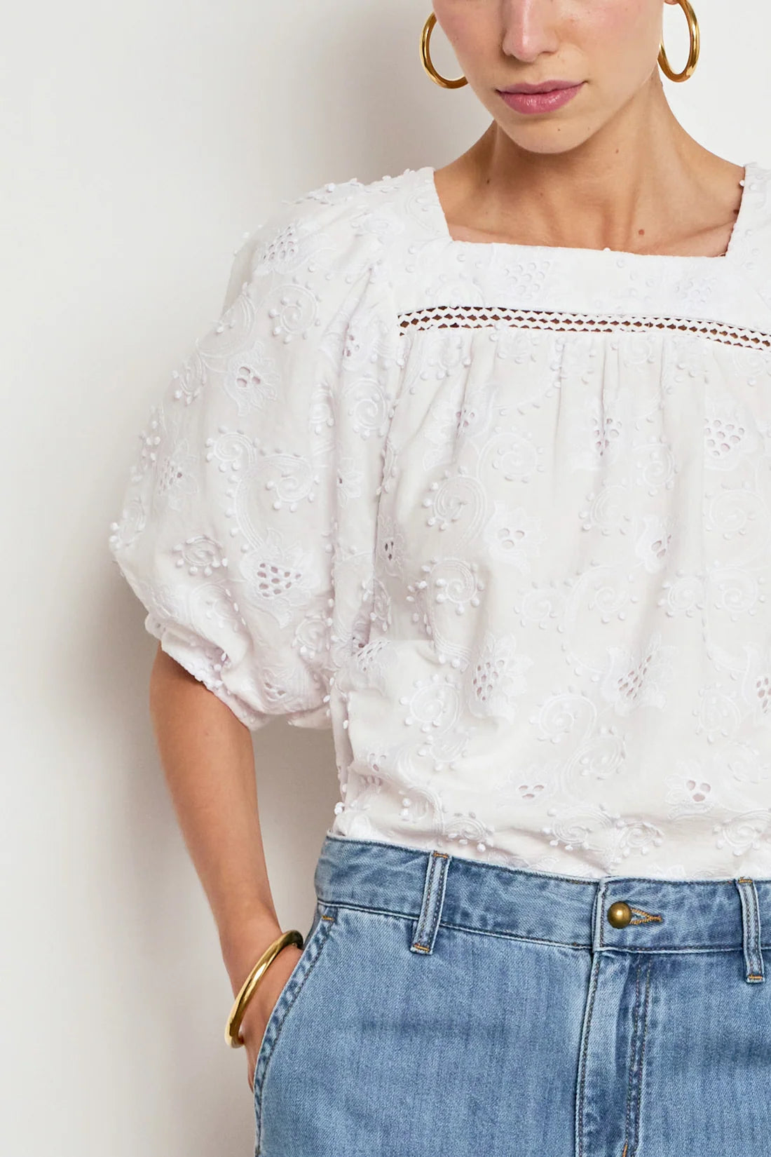 Grace Top - Porcelain
