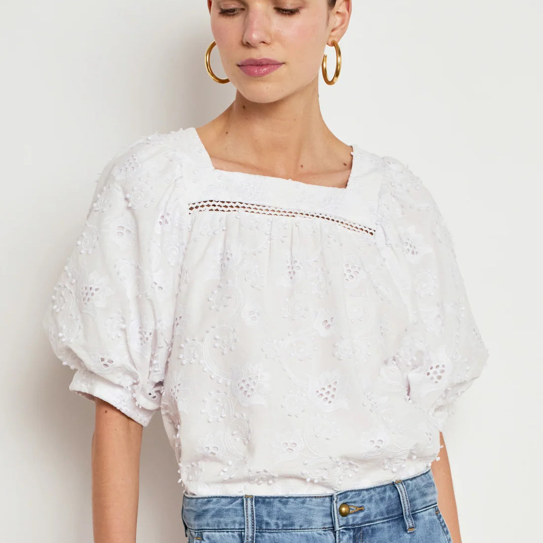 Grace Top - Porcelain