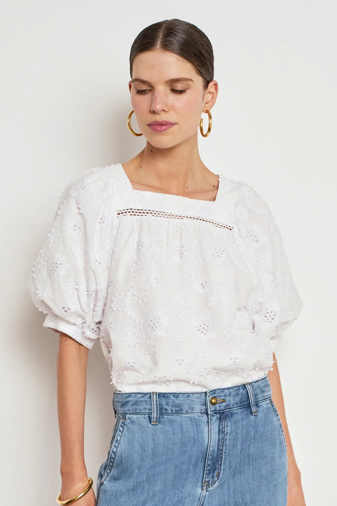 Grace Top - Porcelain