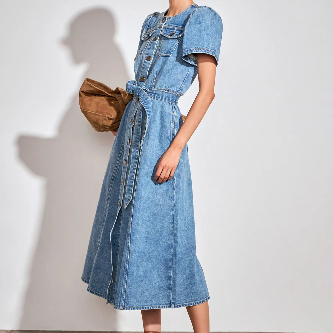 Allude Dress - Mid Denim