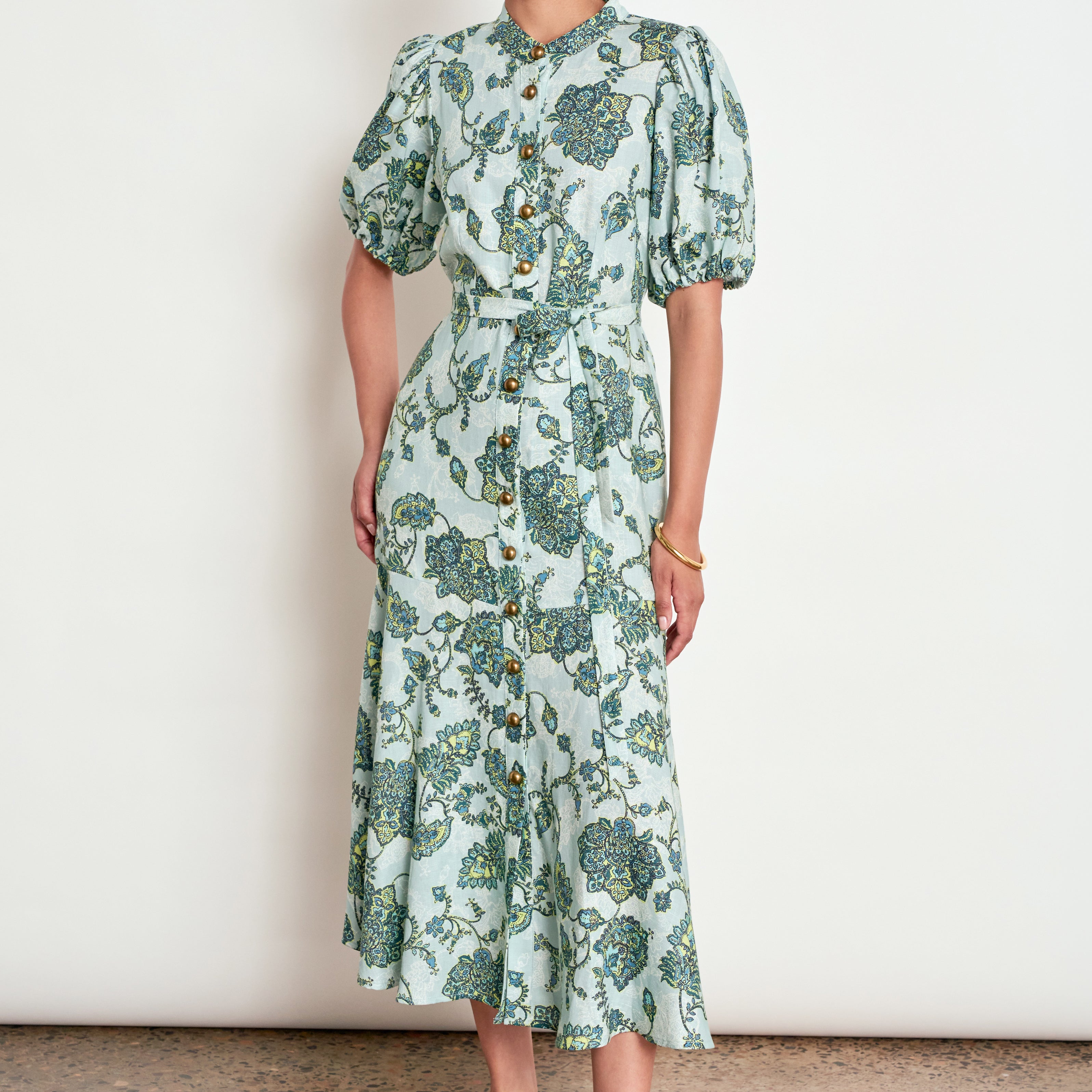 Cascade Dress - Fern Paisley