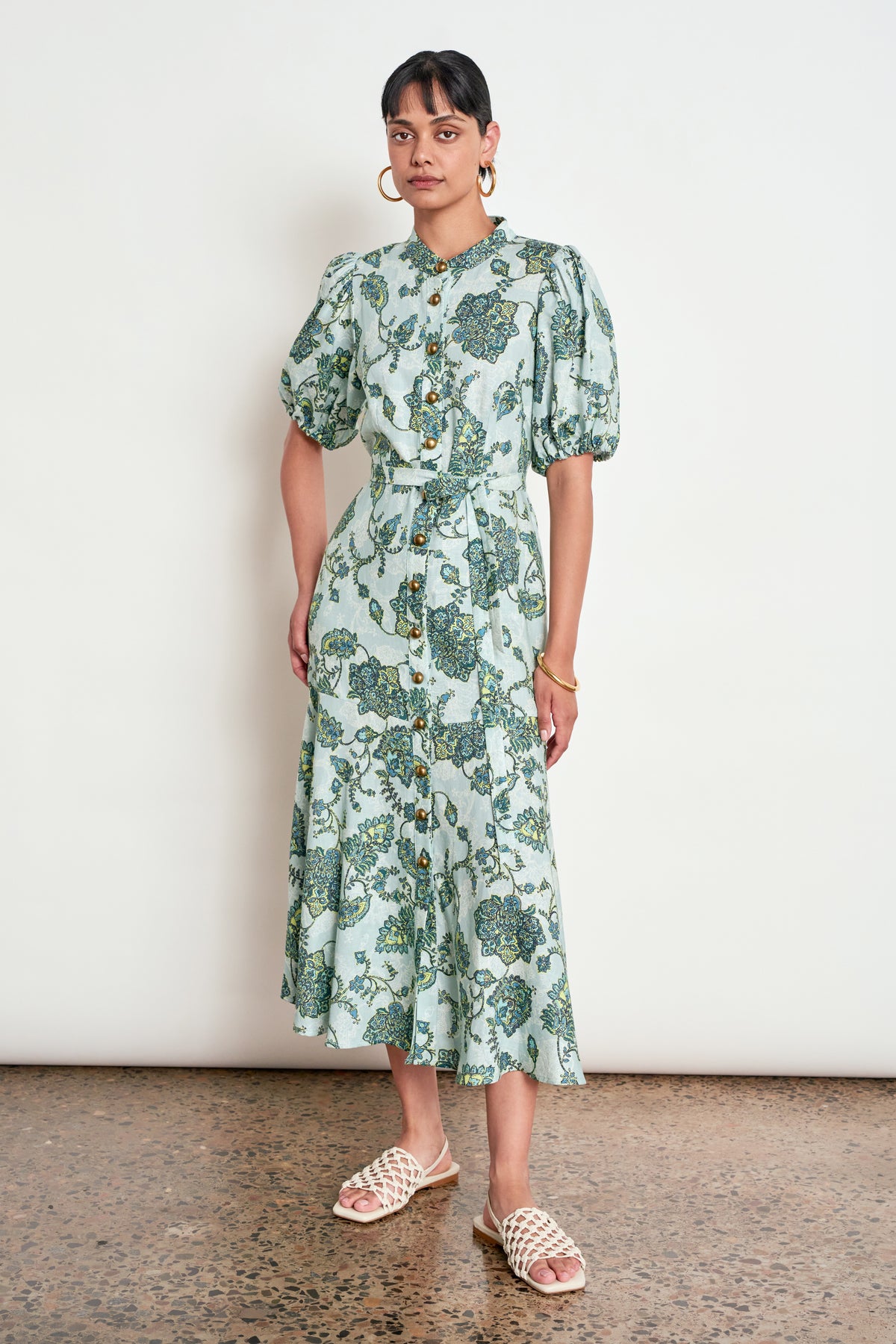 Cascade Dress - Fern Paisley