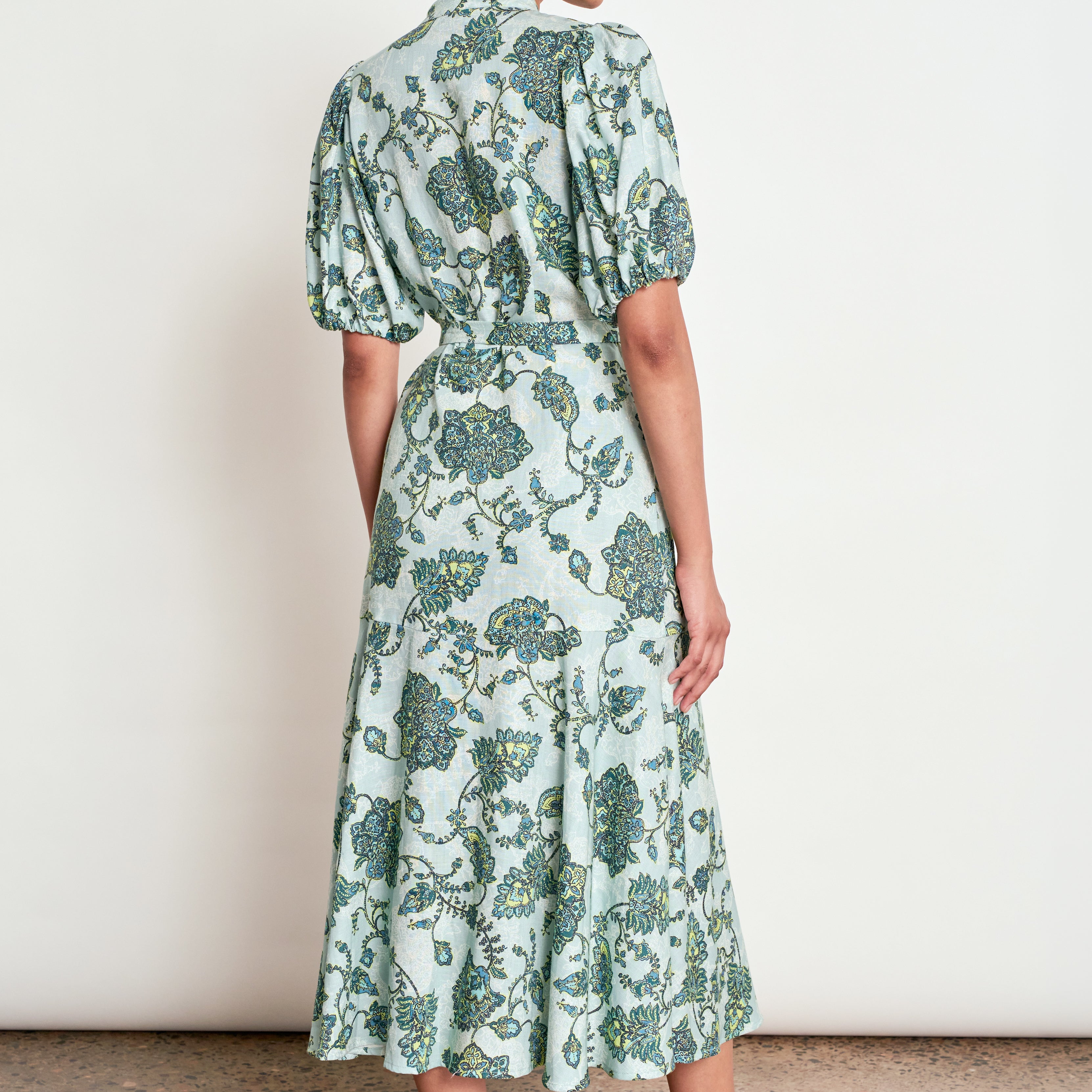 Cascade Dress - Fern Paisley
