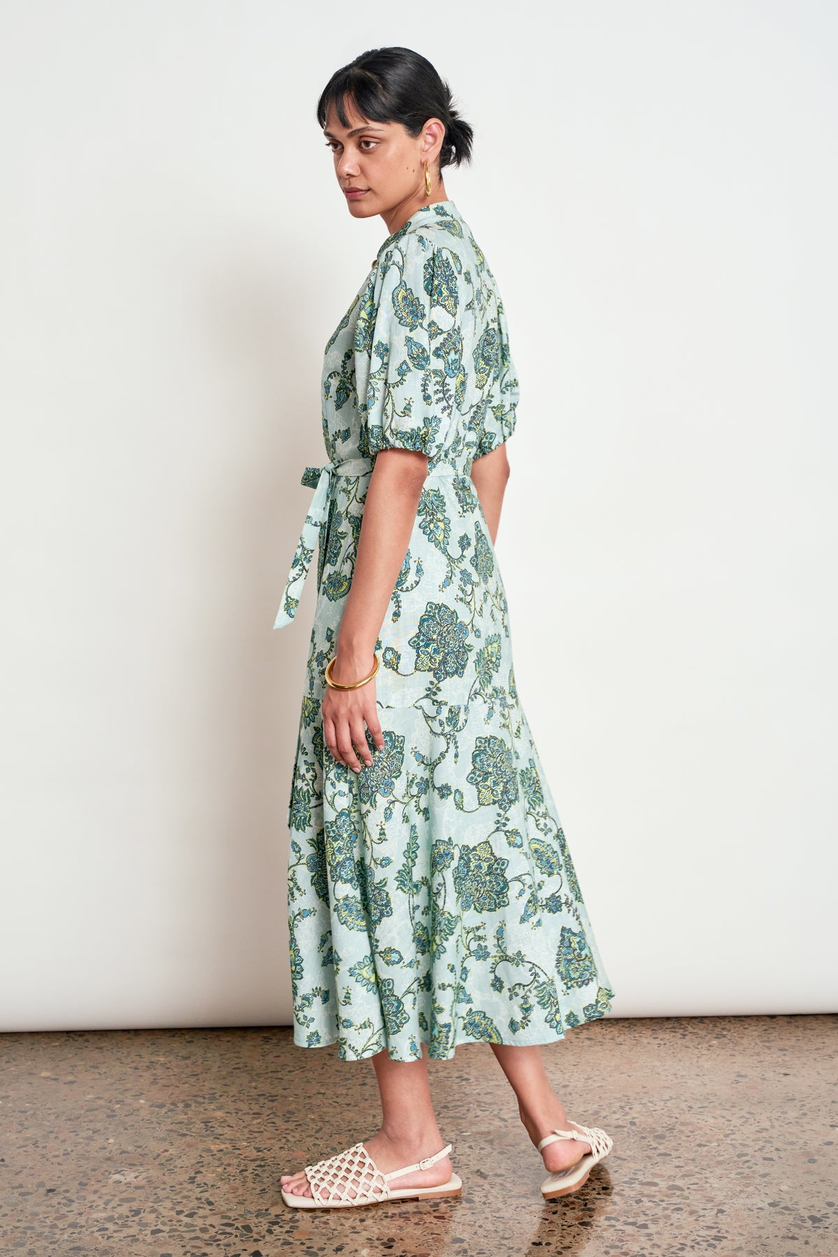 Cascade Dress - Fern Paisley
