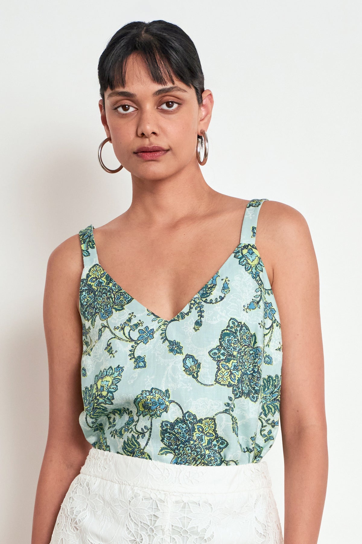 Tidal Top - Fern Paisley