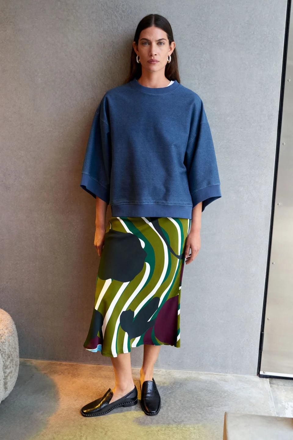 Stribe Print Kobaii Skirt