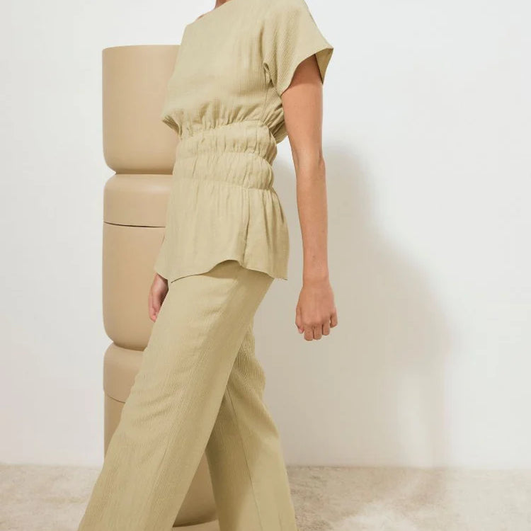 Lotus Pant - Olive Stone