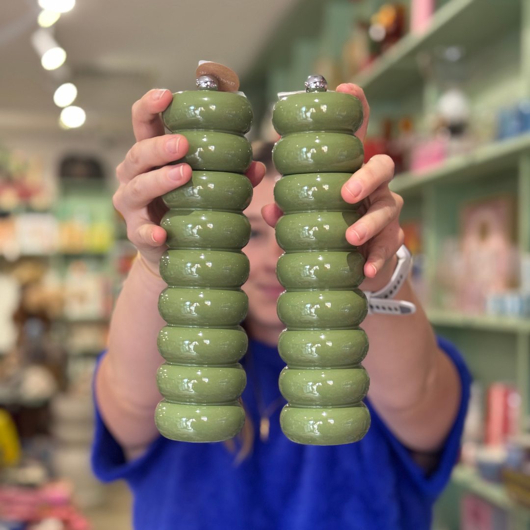 Delphi Wood Salt & Pepper Grinder - Olive