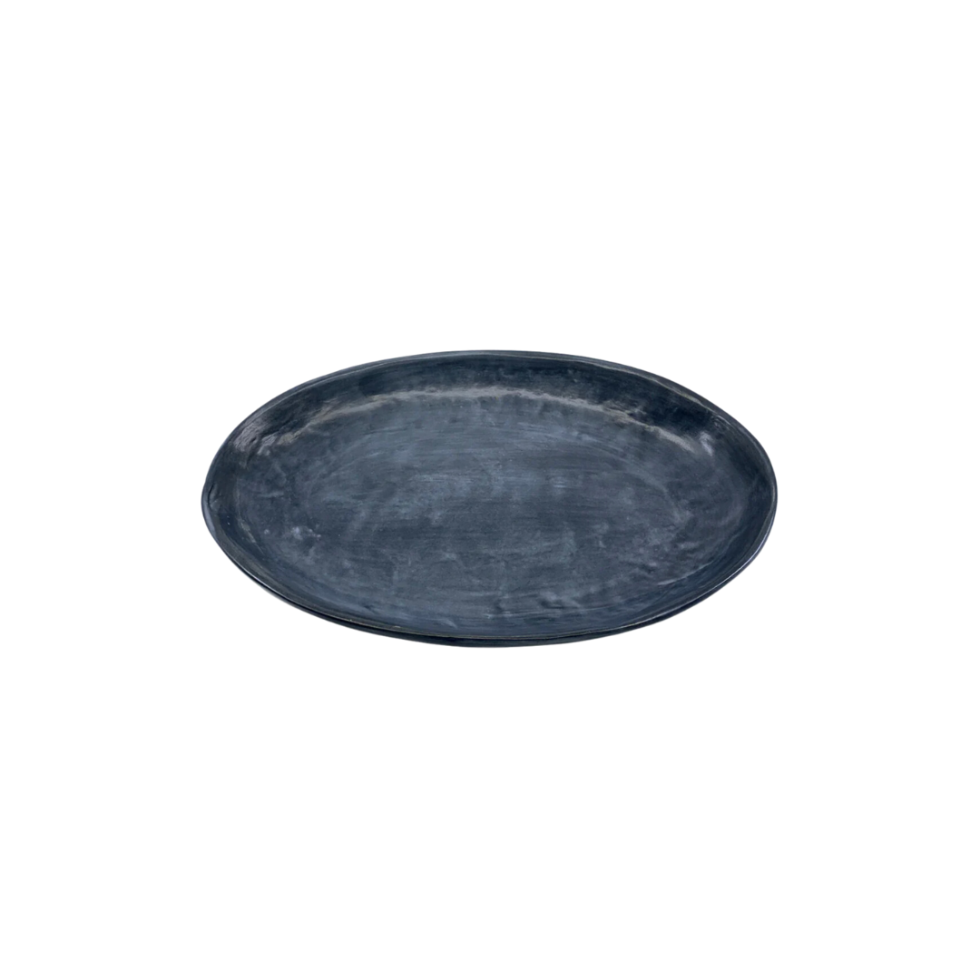Oval Serving Plate - Ink