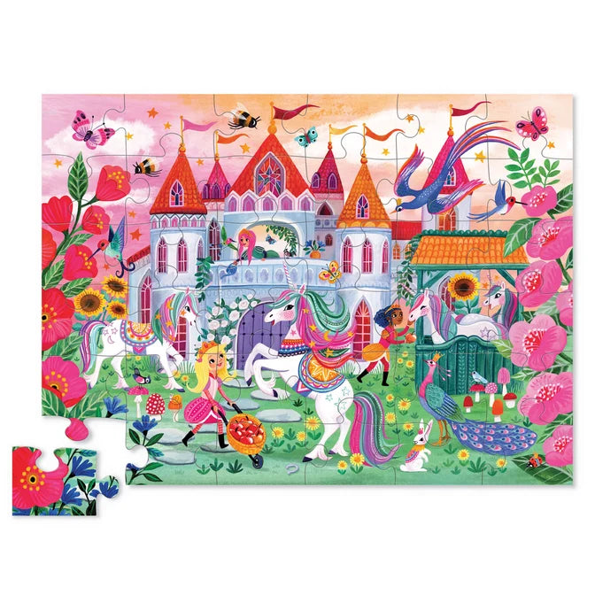 Classic Floor Puzzle - Unicorn Castle