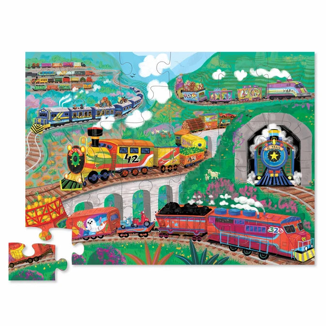 Classic Floor Puzzle - All Aboard