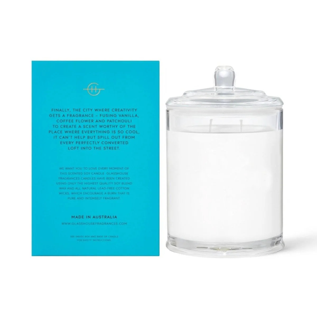 Glasshouse Melbourne Muse Soy Candle 380g