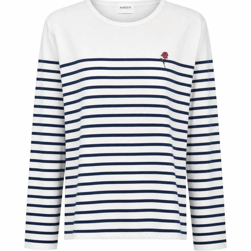North Long Sleeve Tee - White