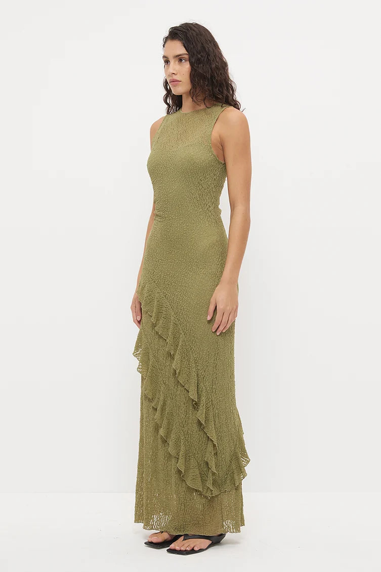 Kira Lace Dress - Khaki