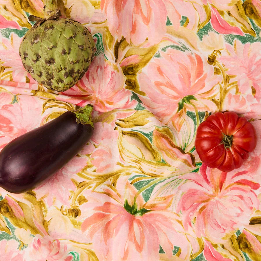 Warm Floral Breeze Rectangular Tablecloth - Standard