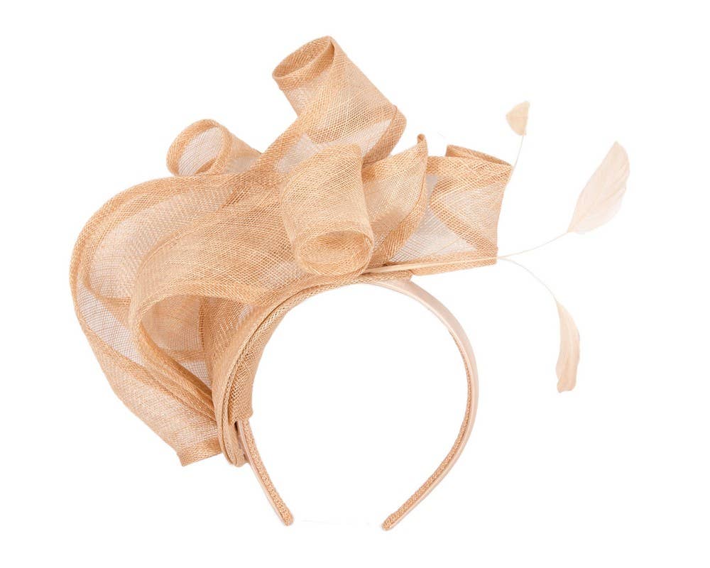 Max Alexander Sinamay Fascinator - Nude