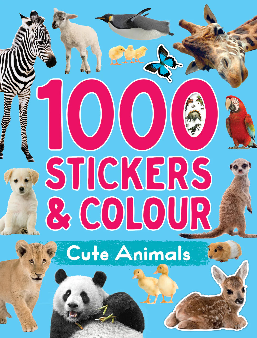 1000 Stickers & Colours - Cute Animals