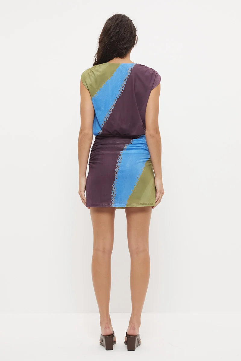 Sense Mini Dress - Painterly Aura