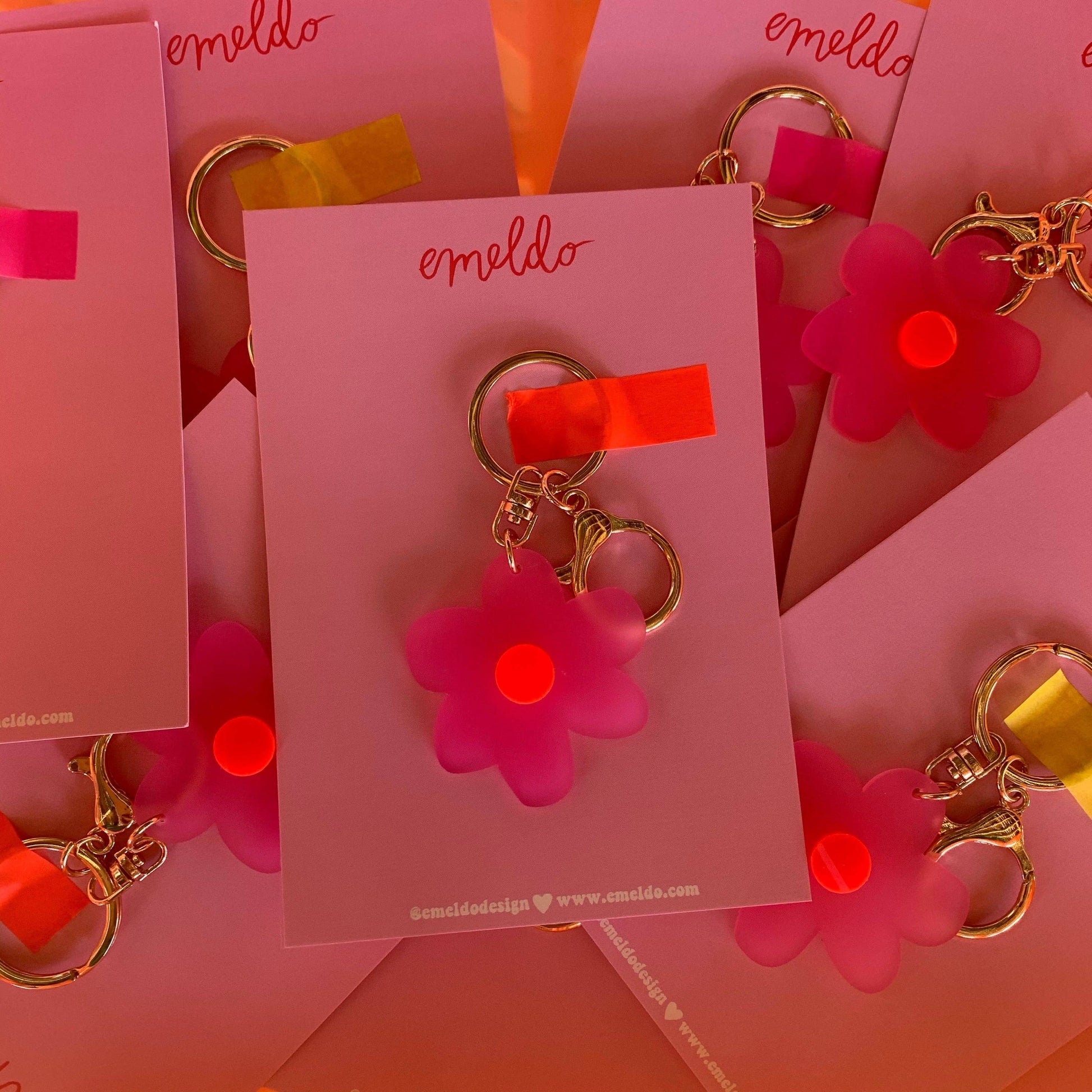 Flower keyring