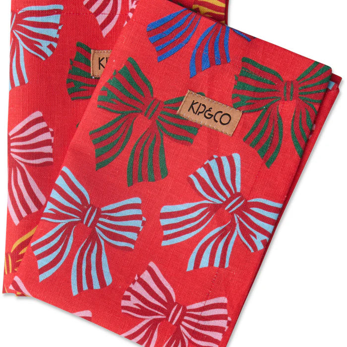Festive Bow 4P Napkin Set One Size
