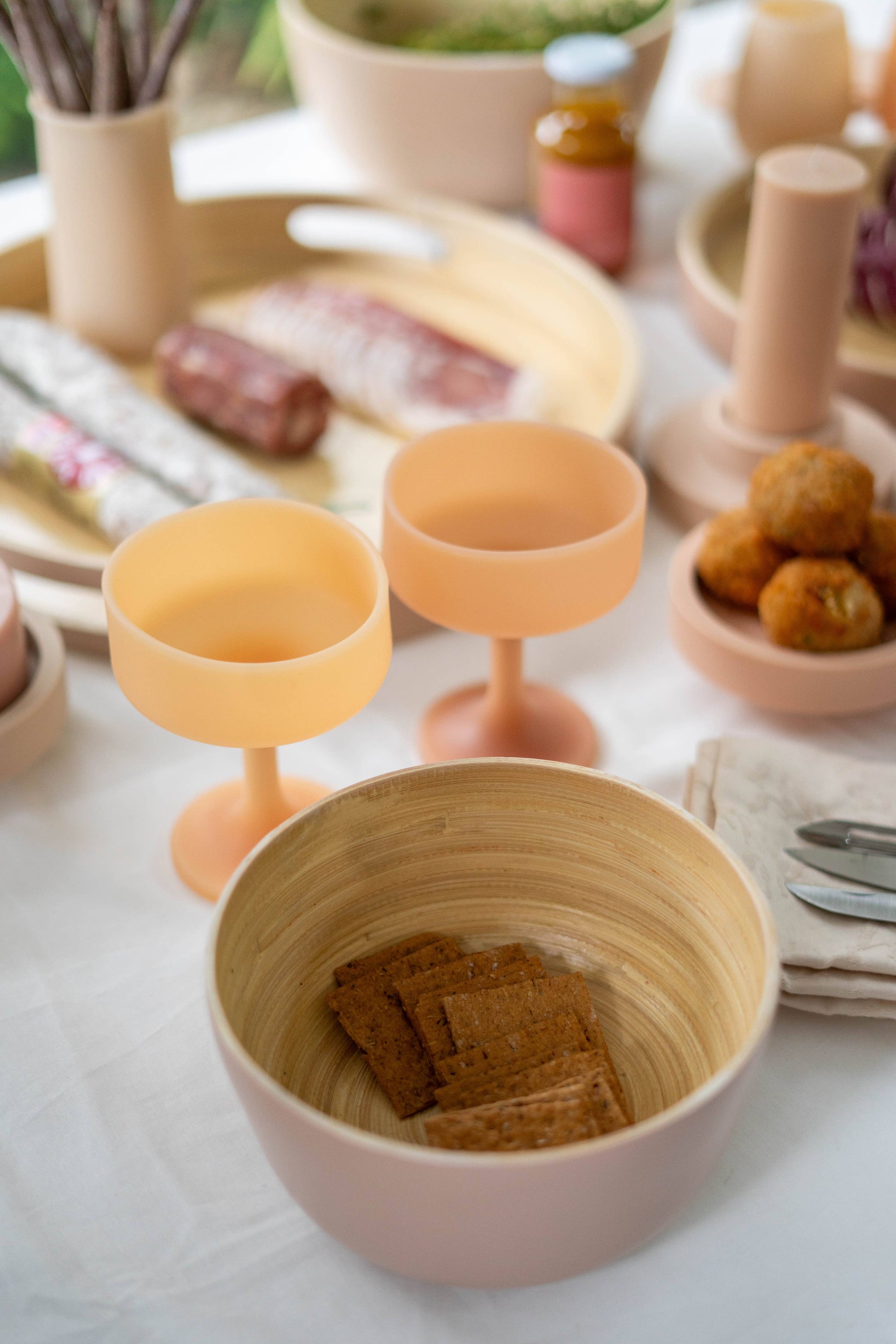 Mecc - Wheat + Oat Silicone Unbreakable Cocktail Glasses