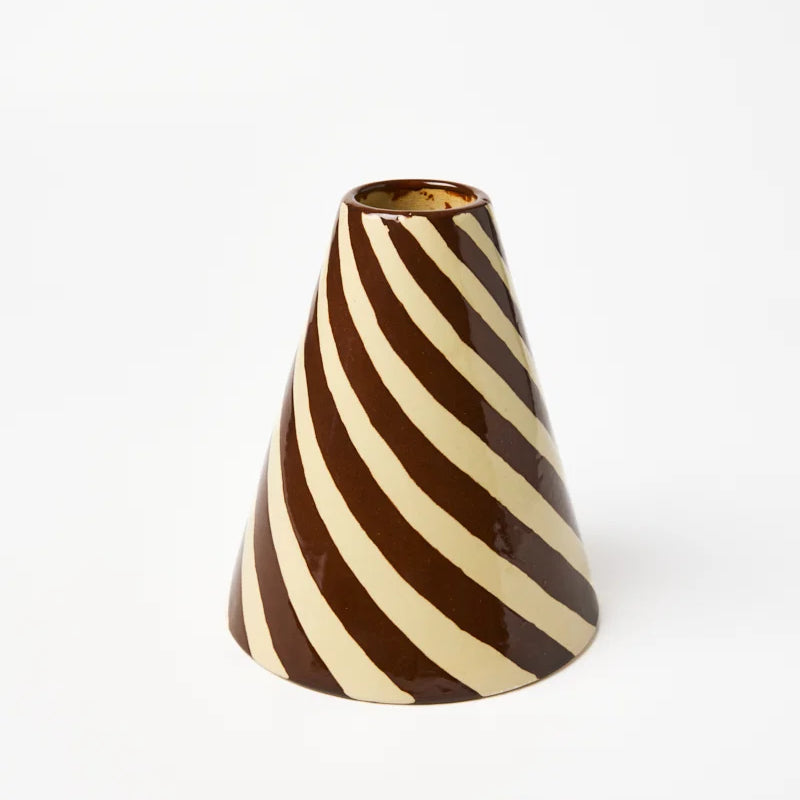 Jester Vase - Chocolate Swirl