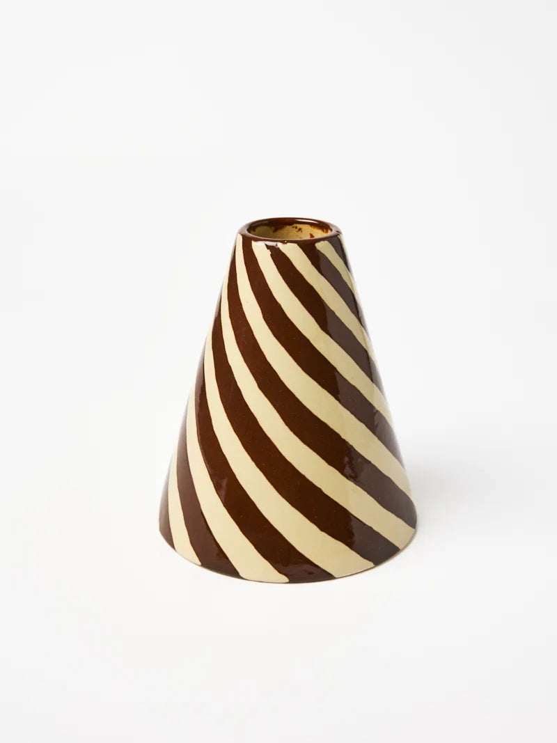 Jester Vase - Chocolate Swirl