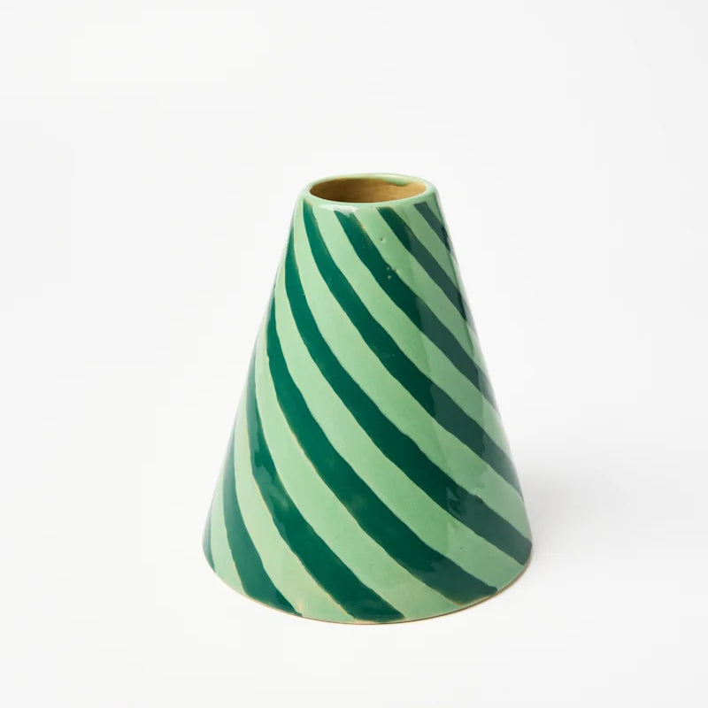Jester Vase - Mint Swirl