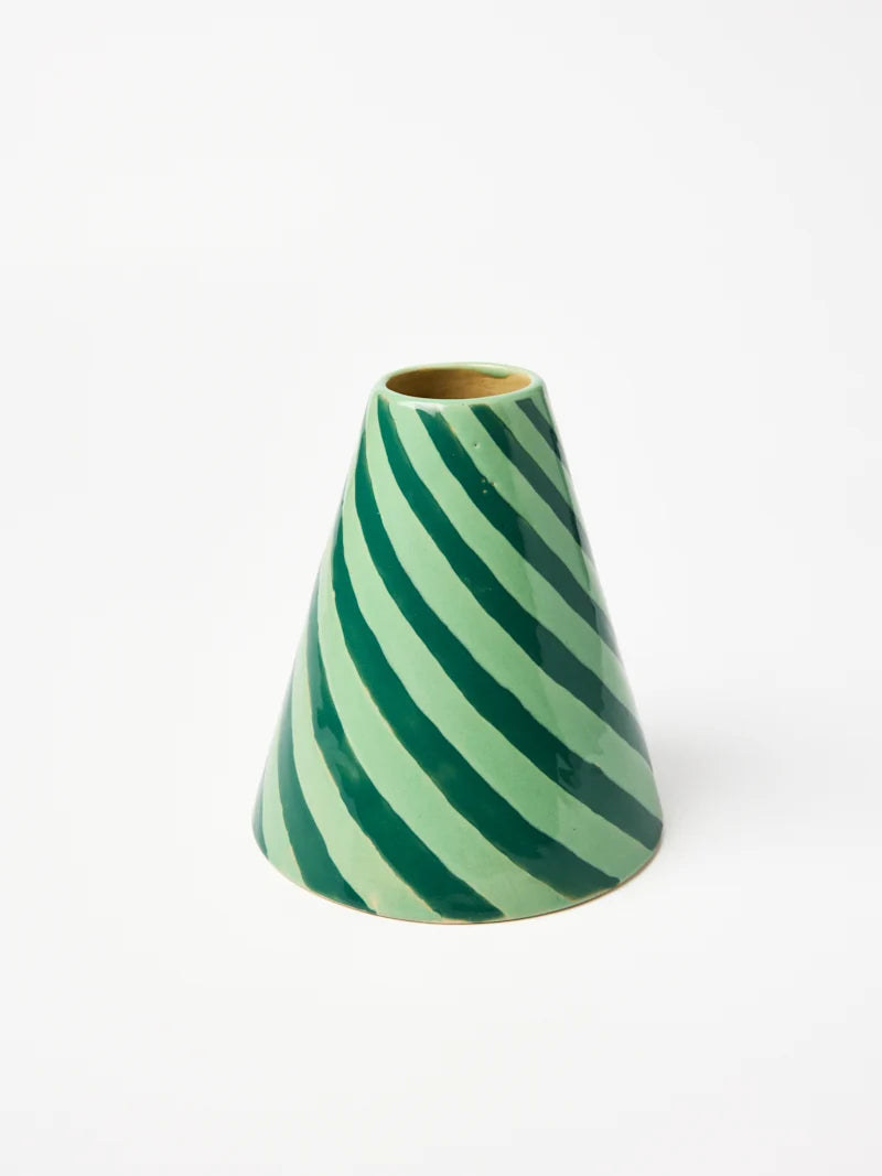 Jester Vase - Mint Swirl