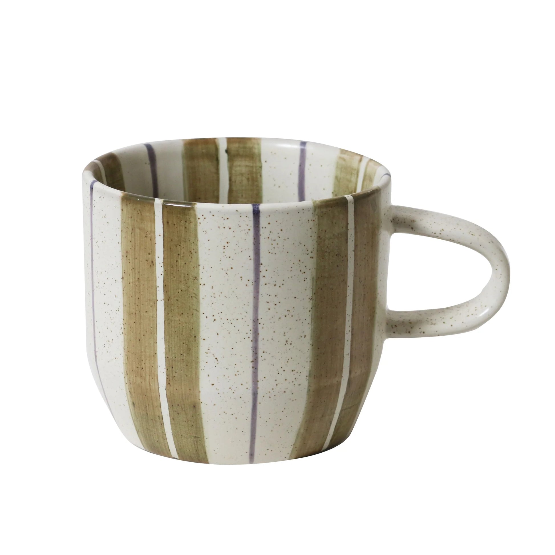 Olive Stripe Mug - Cat's Pyjamas