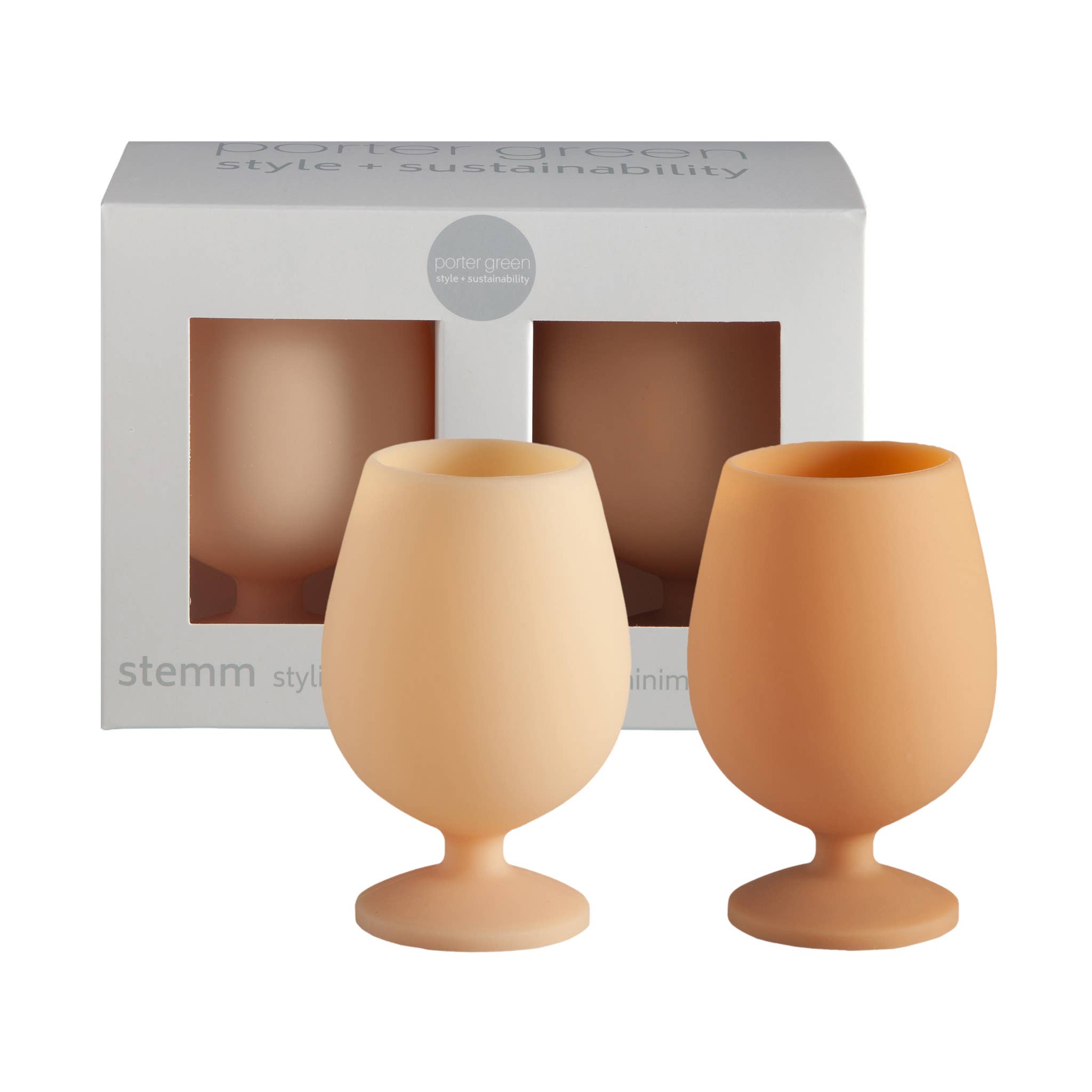 Stemm - Wheat + Oat - Silicone Unbreakable Wine Glasses