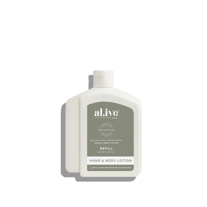 650ml Lotion Refill - Willow Gum & Lemon Myrtle