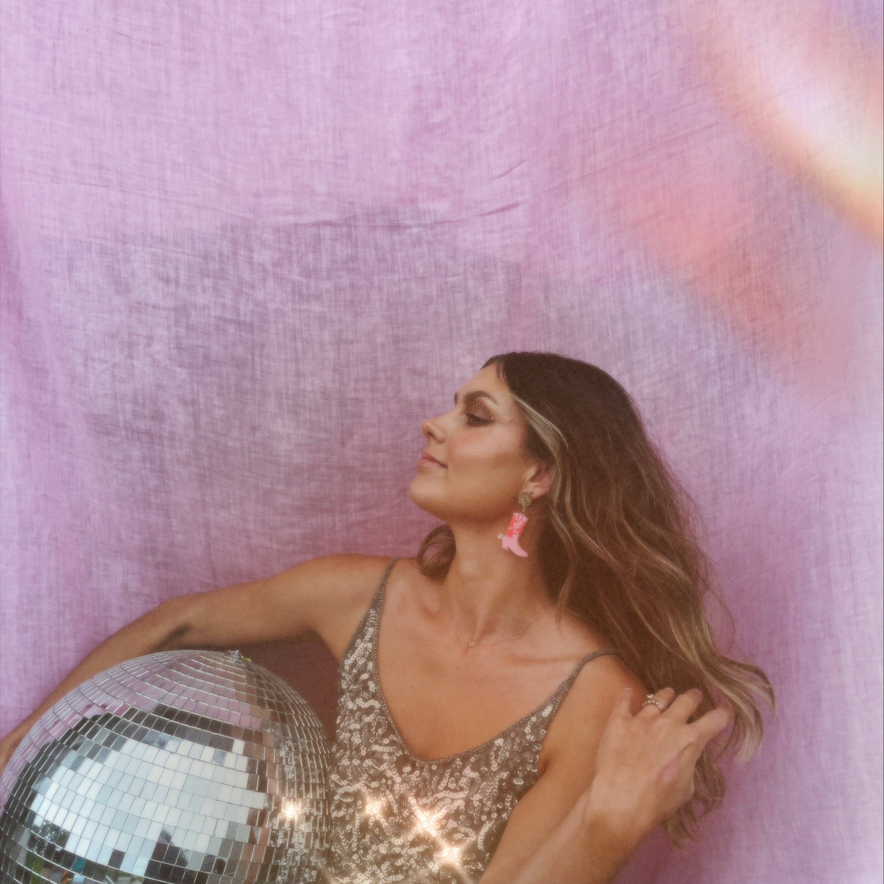 Cowgirl Boot Earrings // pink, neon red and gold