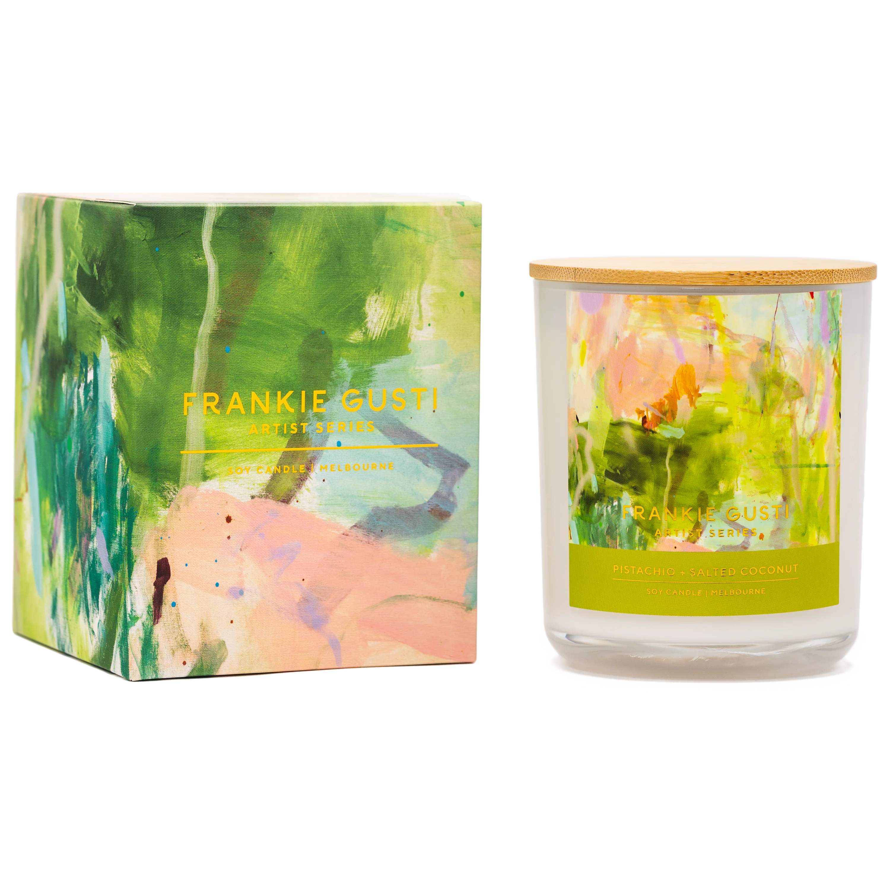 Pistachio + Salted Coconut - Artist Series Candle - Kate Eliza