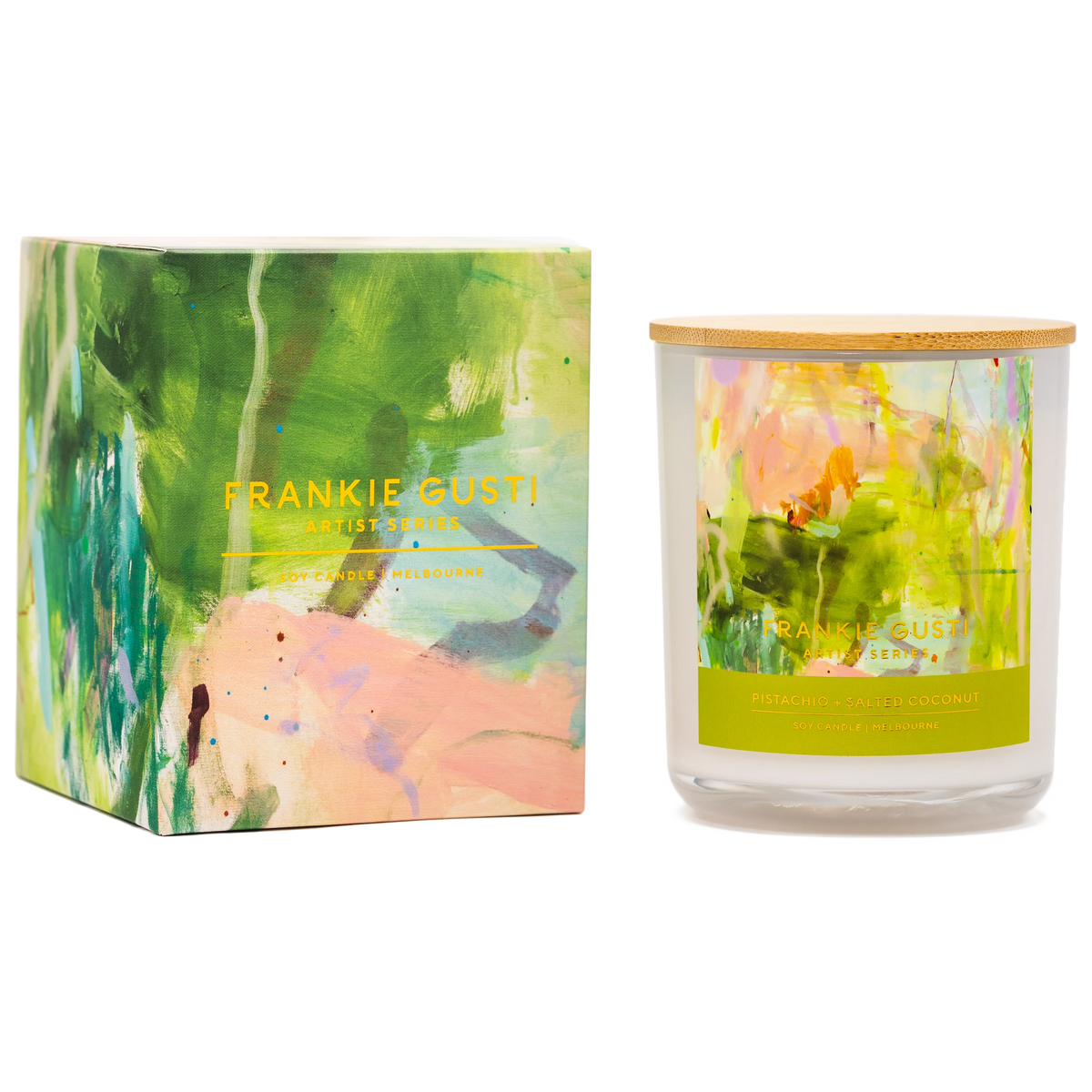 Pistachio + Salted Coconut - Artist Series Candle - Kate Eliza