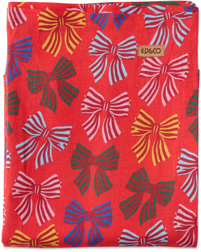 Festive Bow Tablecloth Standard Rectangle