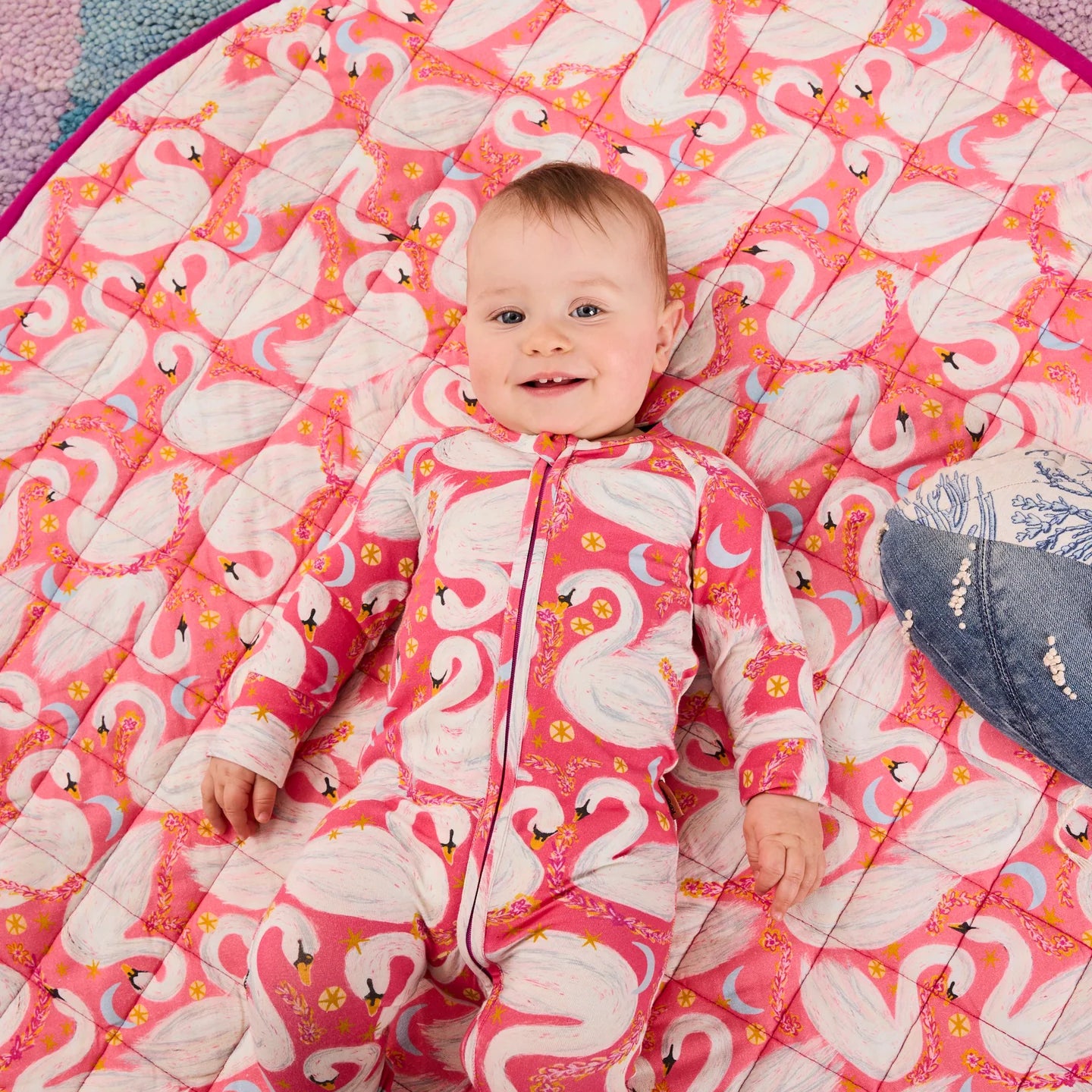 Swanette Quilted Baby Play Mat