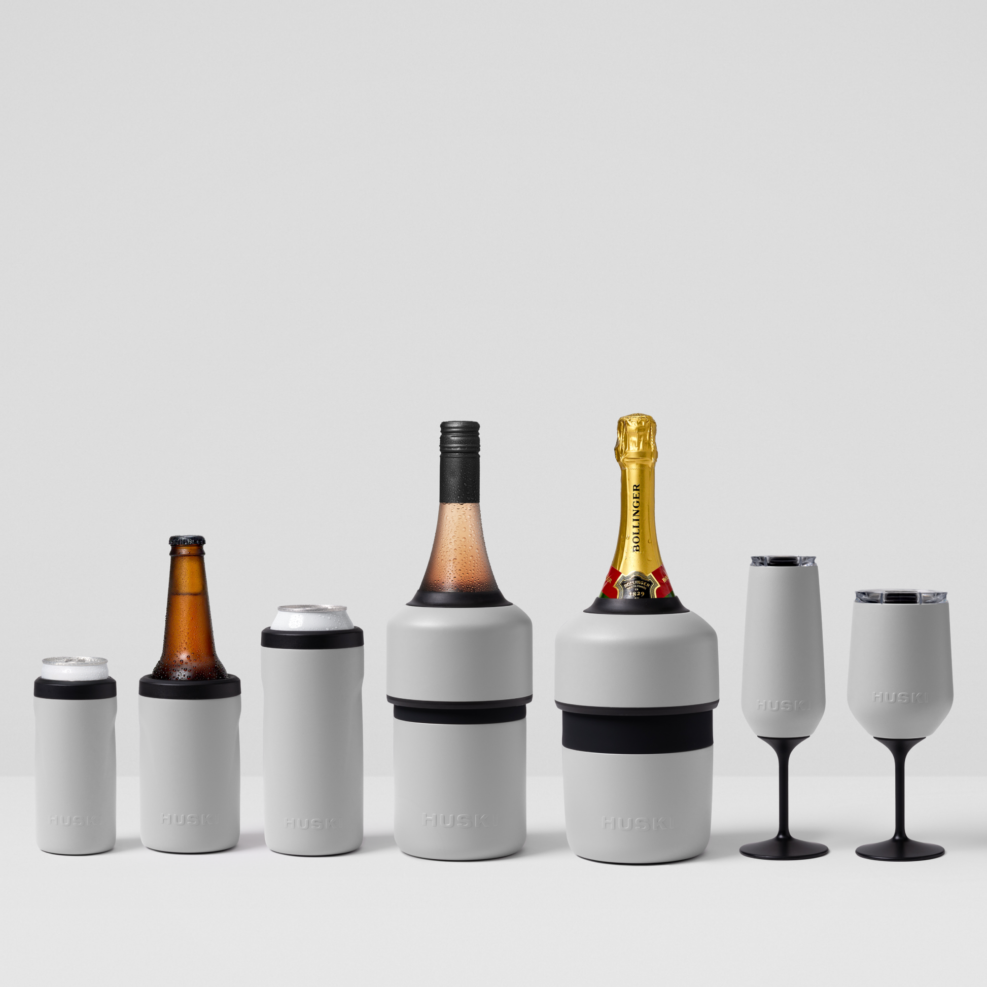 Huski Champagne Cooler - Stone Grey