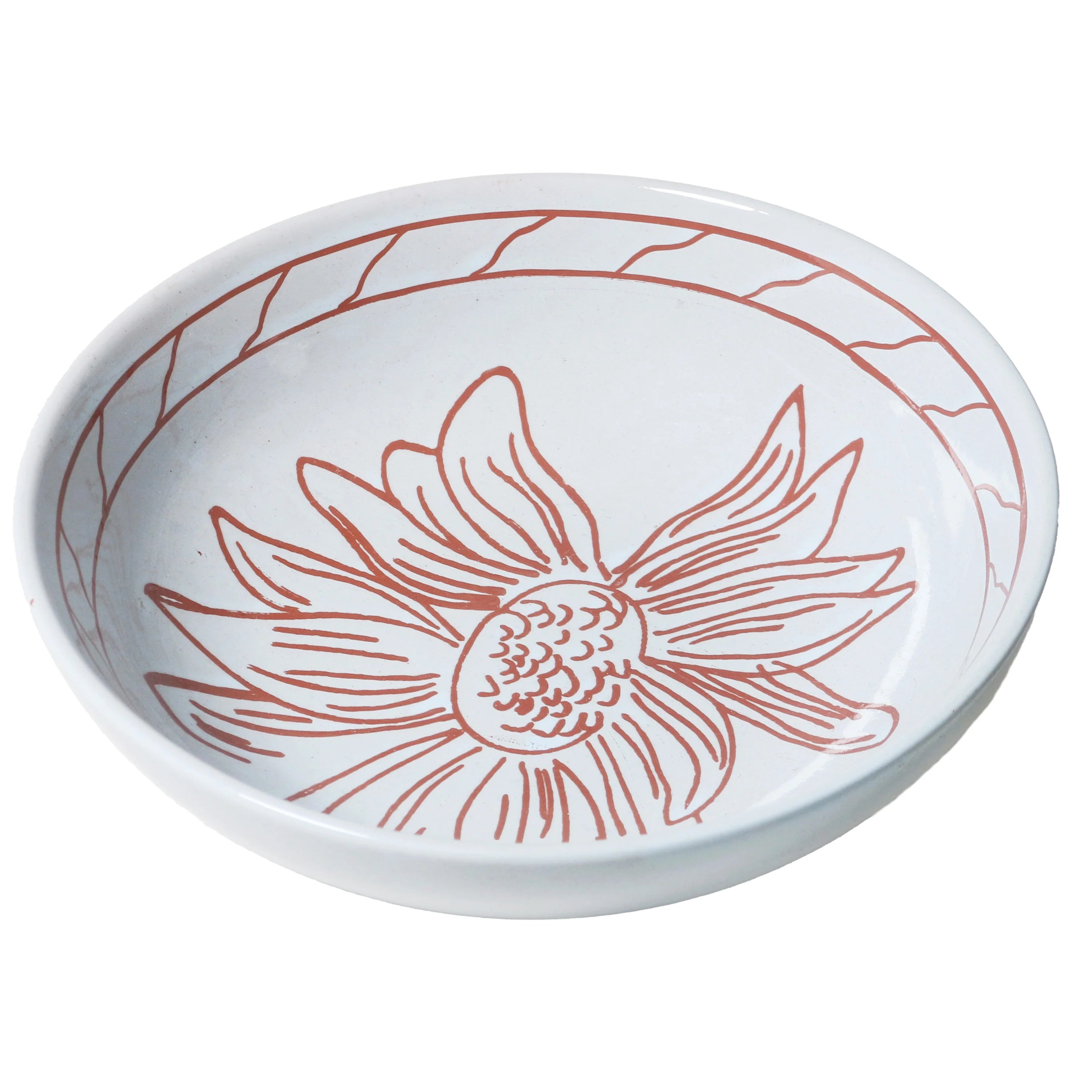 Bowl - 20cm x 5.6 Powder - June's Daisy