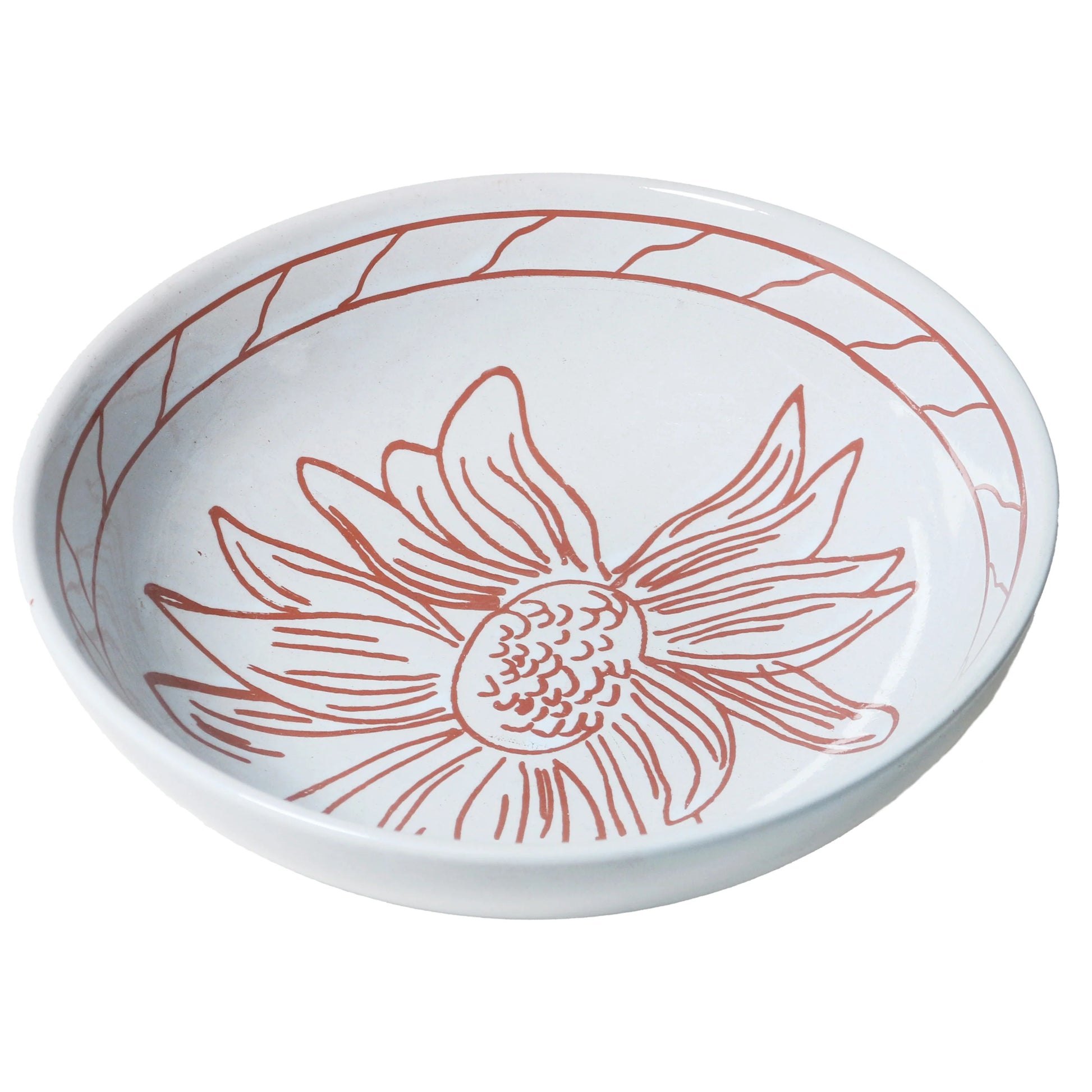 Bowl - 20cm x 5.6 Powder - June's Daisy