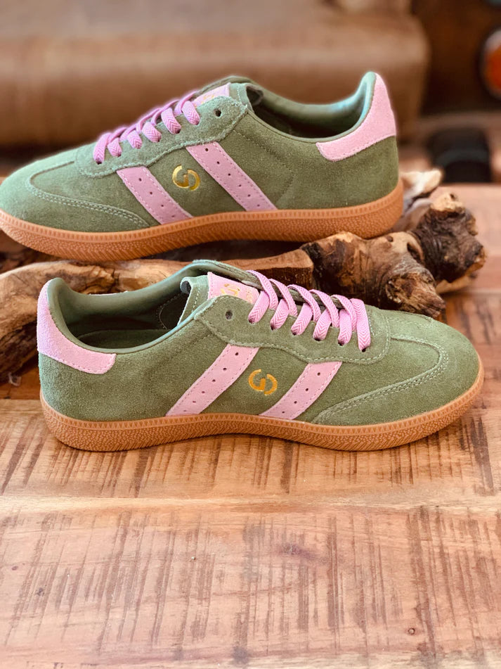 2001 Parallel - Sage/Pink Suede