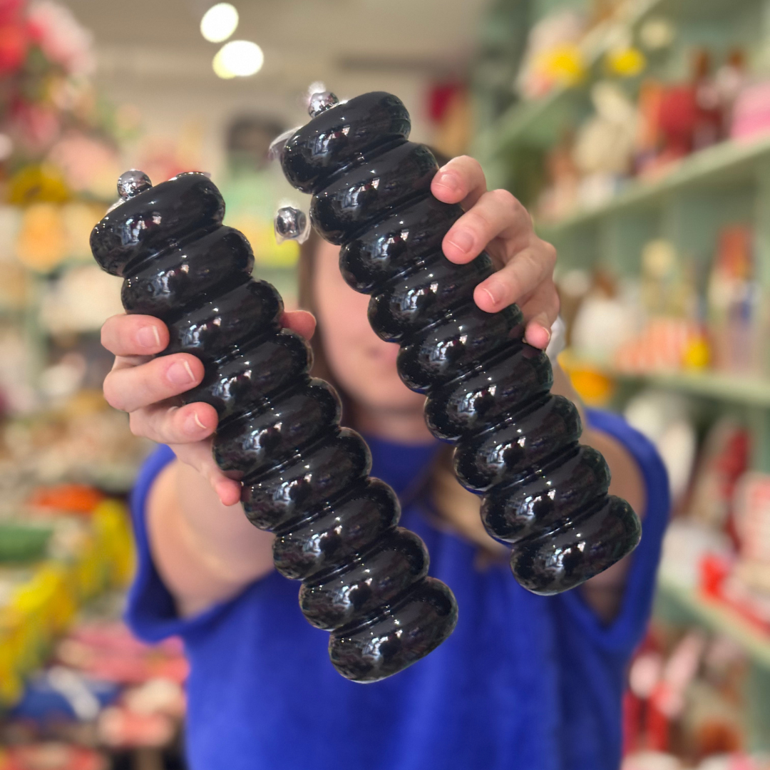 Delphi Wood Salt & Pepper Grinder - Black