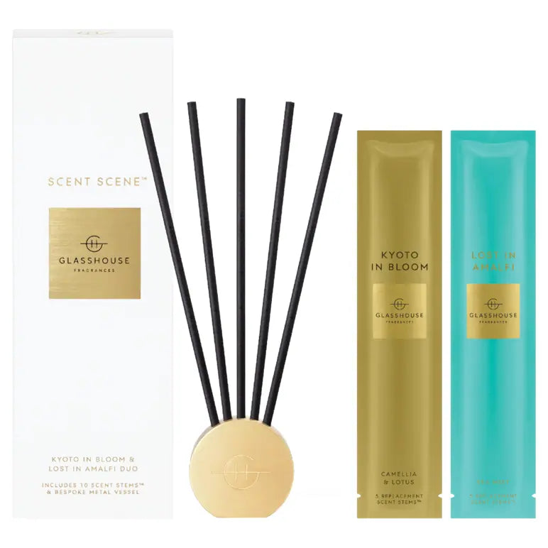 Glasshouse Lost in Amalfi & Kyoto in Bloom Scent Scene Duo