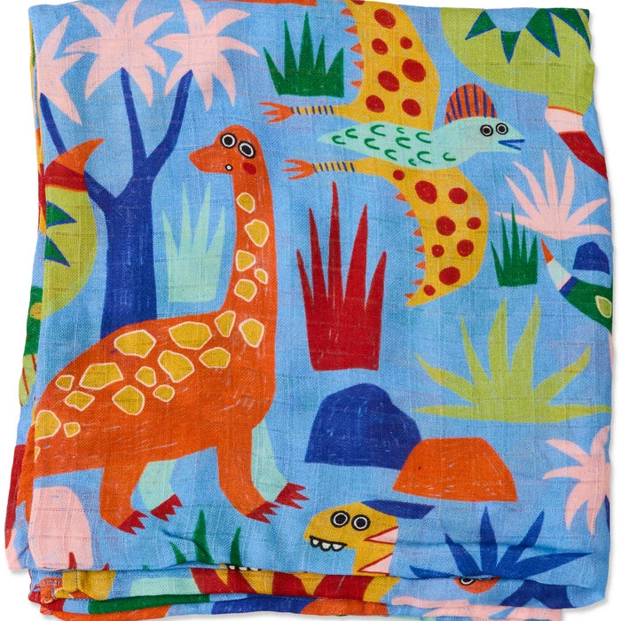 Dinosaur Roar Bamboo Swaddle