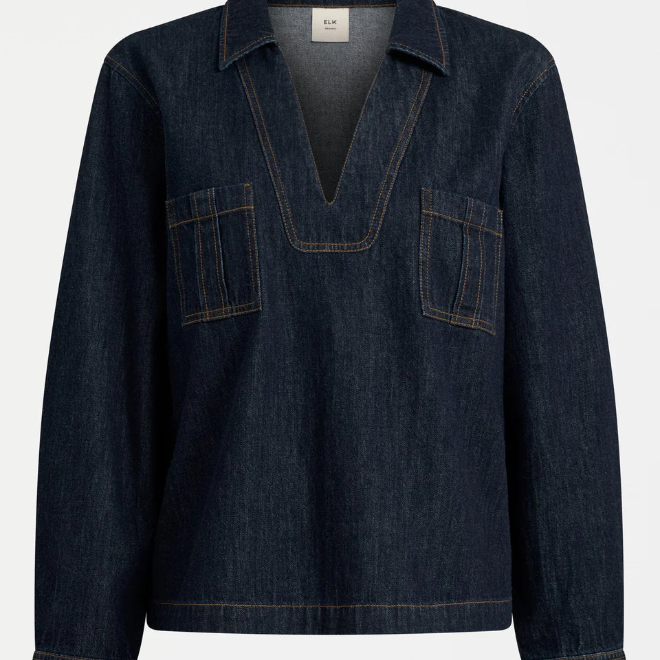 Valor Top - Mid Blue Denim