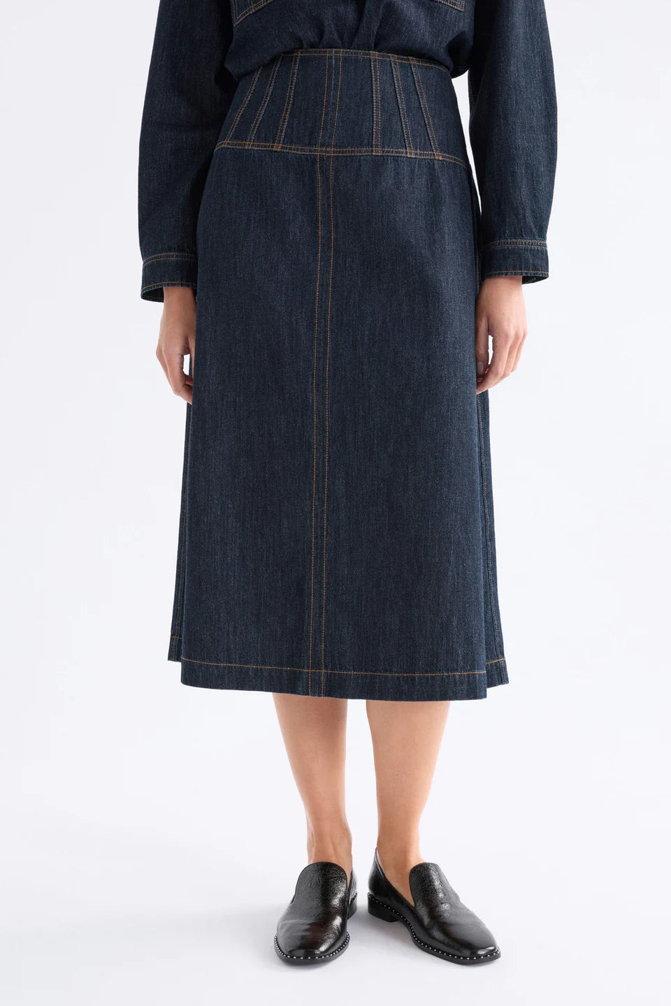 Valor Skirt - Mid Blue Denim