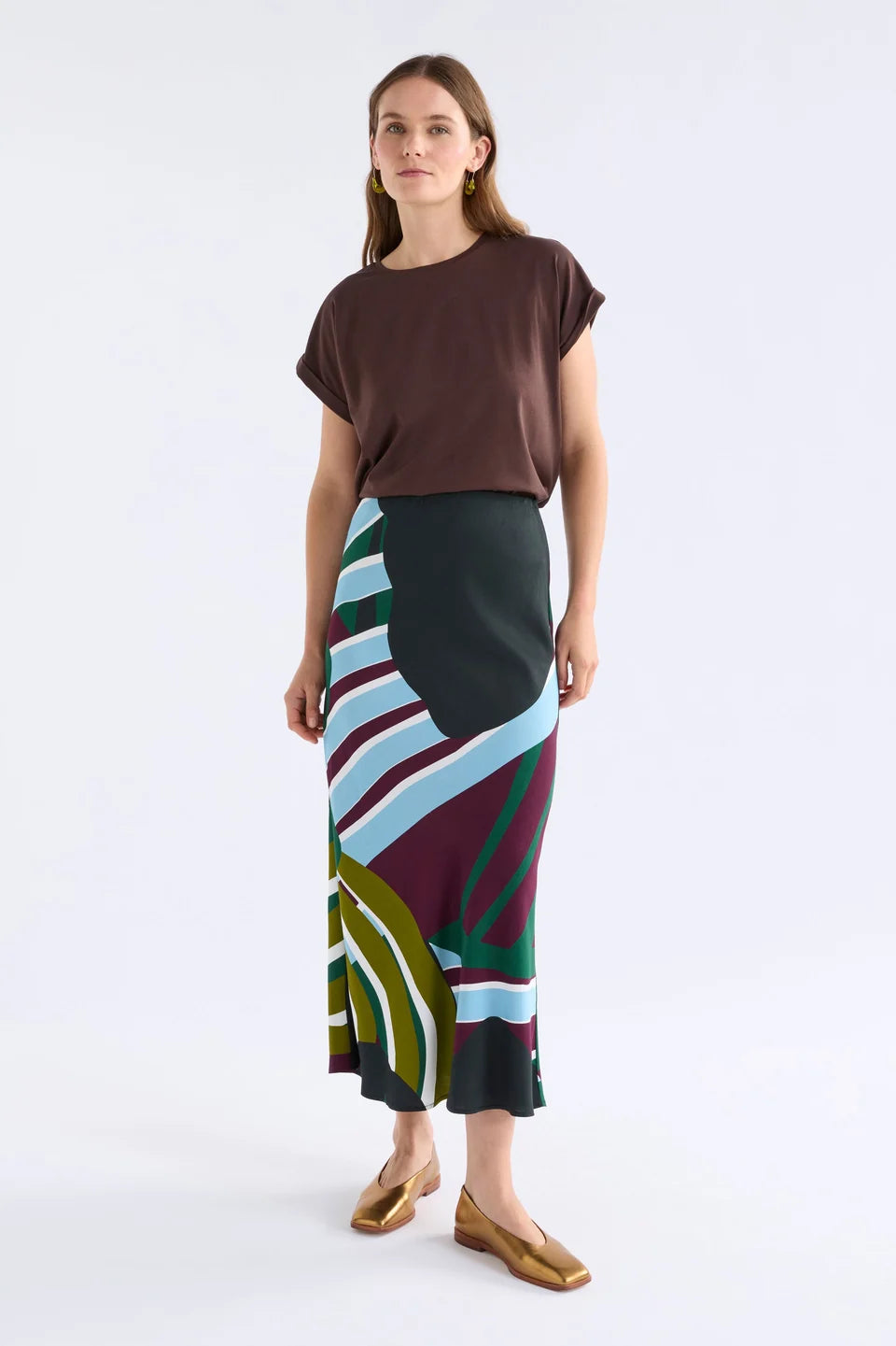 Stribe Print Kobaii Skirt