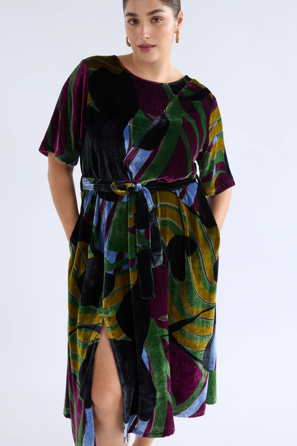 Reihen Dress - Stribe Burnout