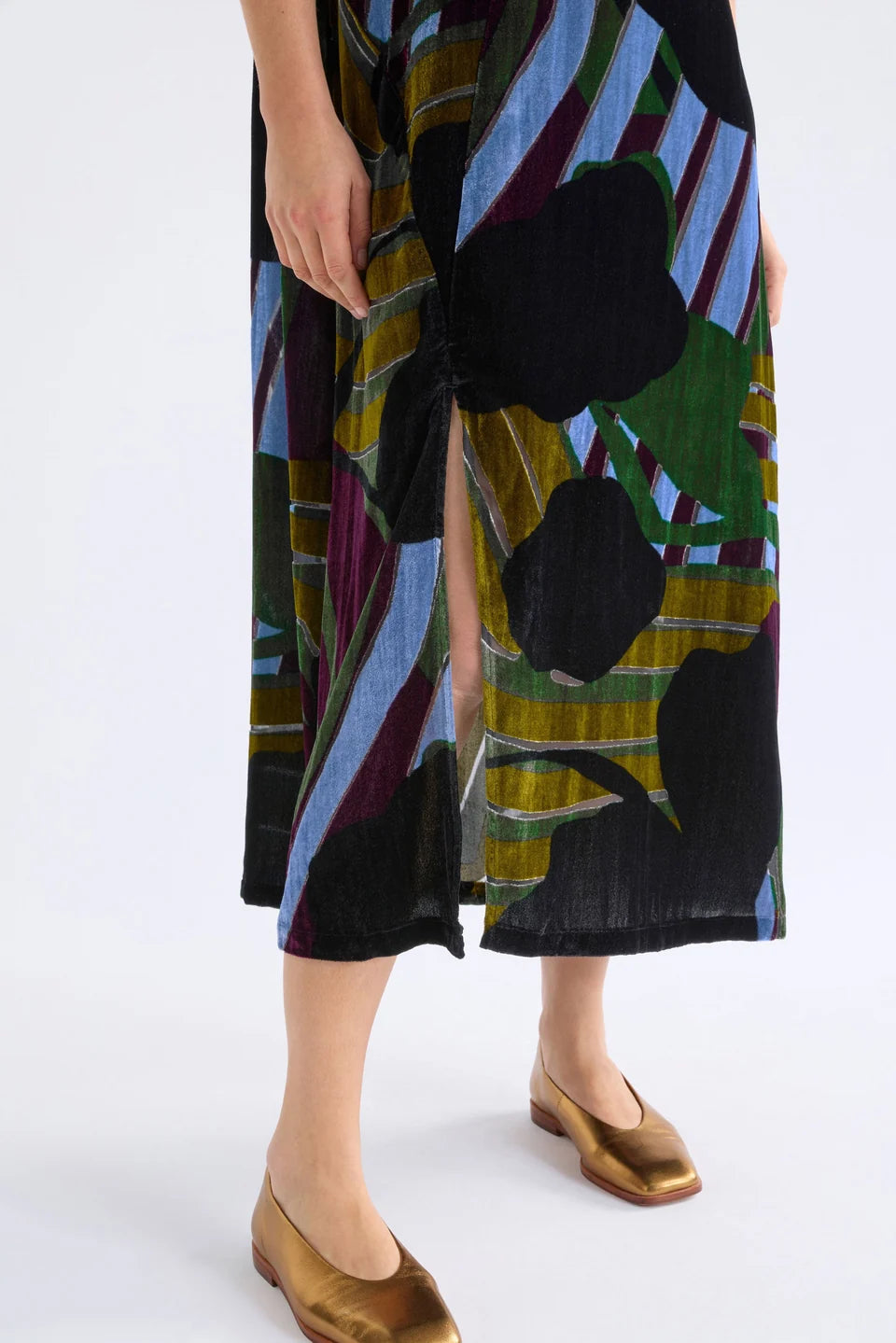 Reihen Dress - Stribe Burnout